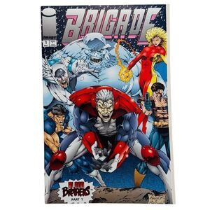 Brigade 1 May 1993 Image Comic Book Gatefold Cover Blood Brothers NM